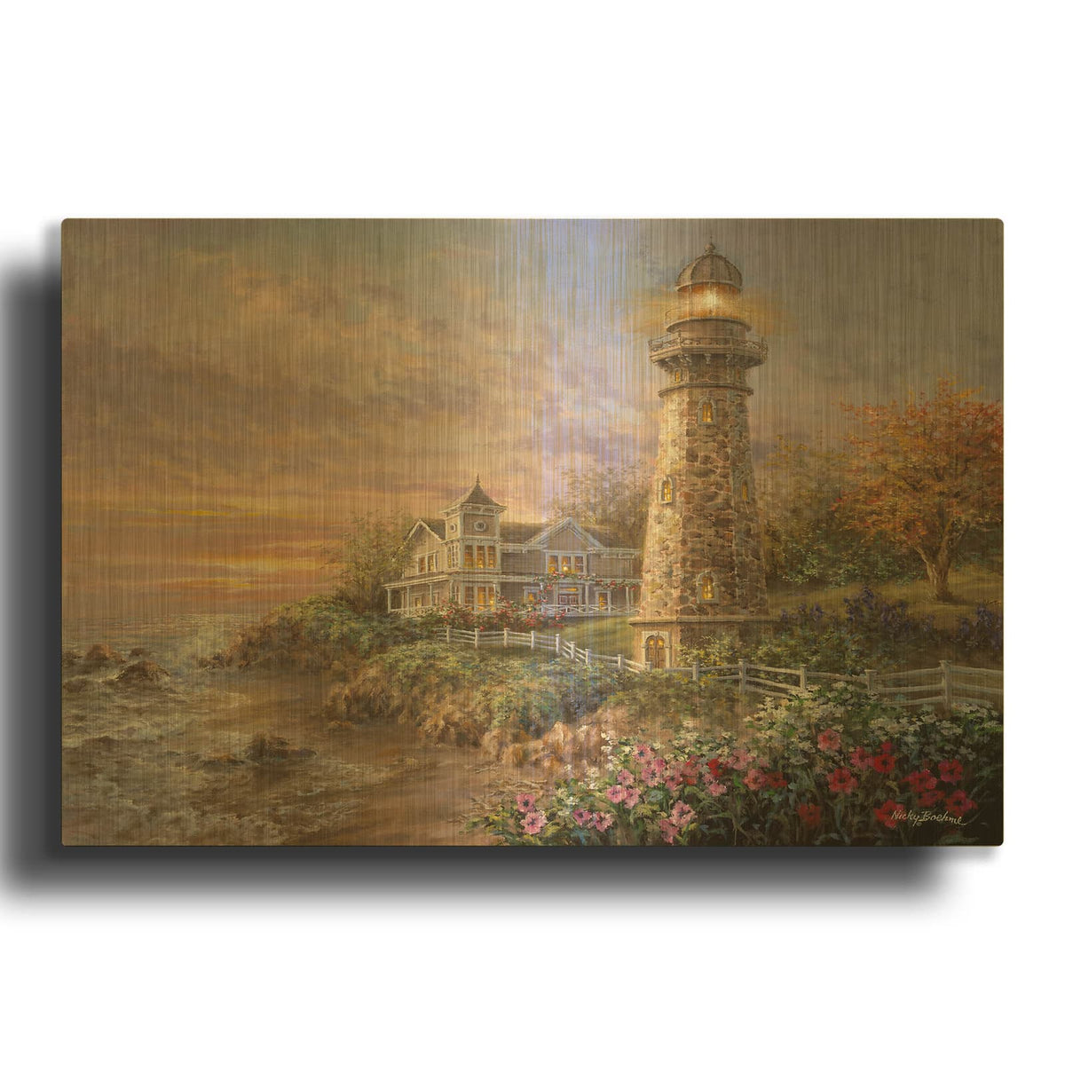 'Majestic Guardian' By Nicky Boehme Gold Metal Wall Art