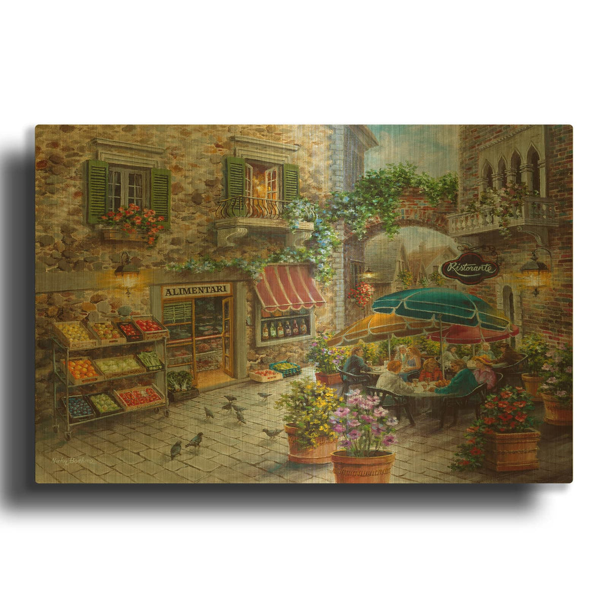'Contentment' By Nicky Boehme Gold Metal Wall Art