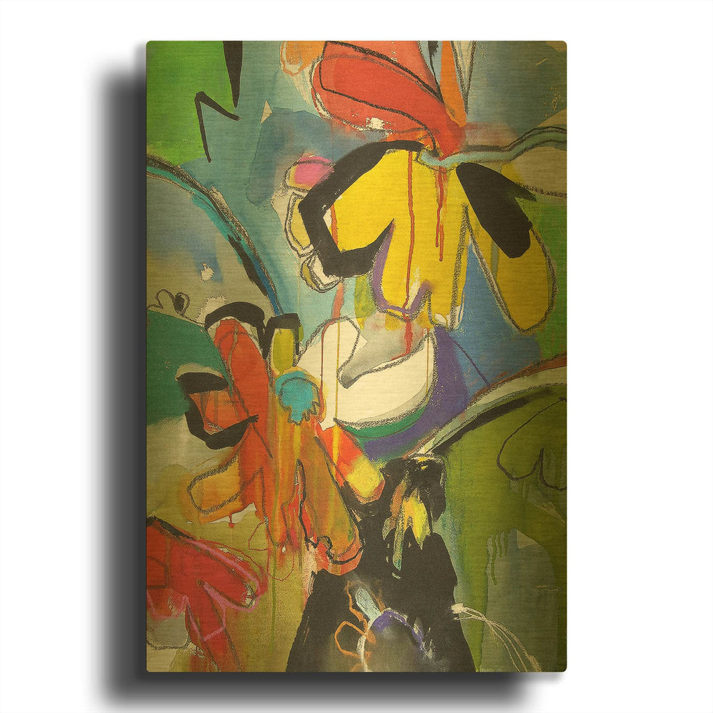 'Fresh Daisies' By Emily Weil Gold Metal Wall Art