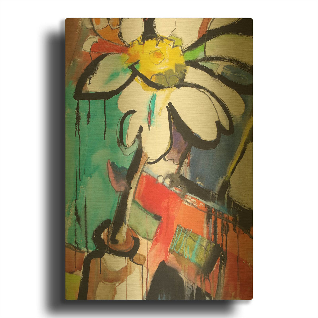 'Kitchen Windowsill' By Emily Weil Gold Metal Wall Art