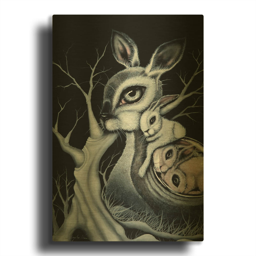 'The Surrogate' By Angelina Wrona Gold Metal Wall Art