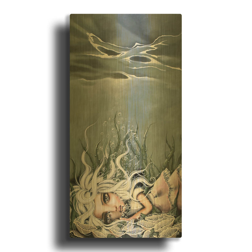 'Awakened' By Angelina Wrona Gold Metal Wall Art