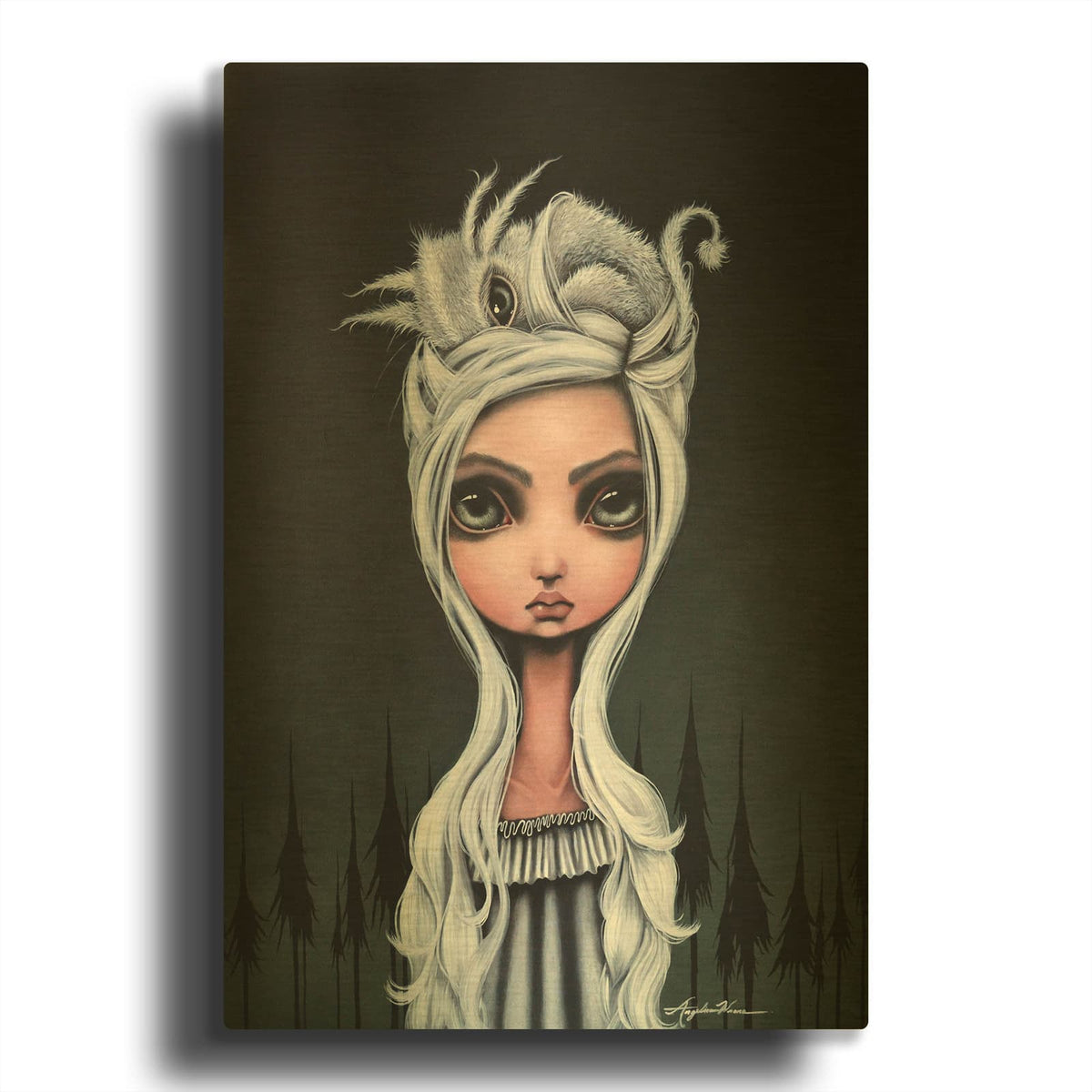 'Imogen' By Angelina Wrona Gold Metal Wall Art