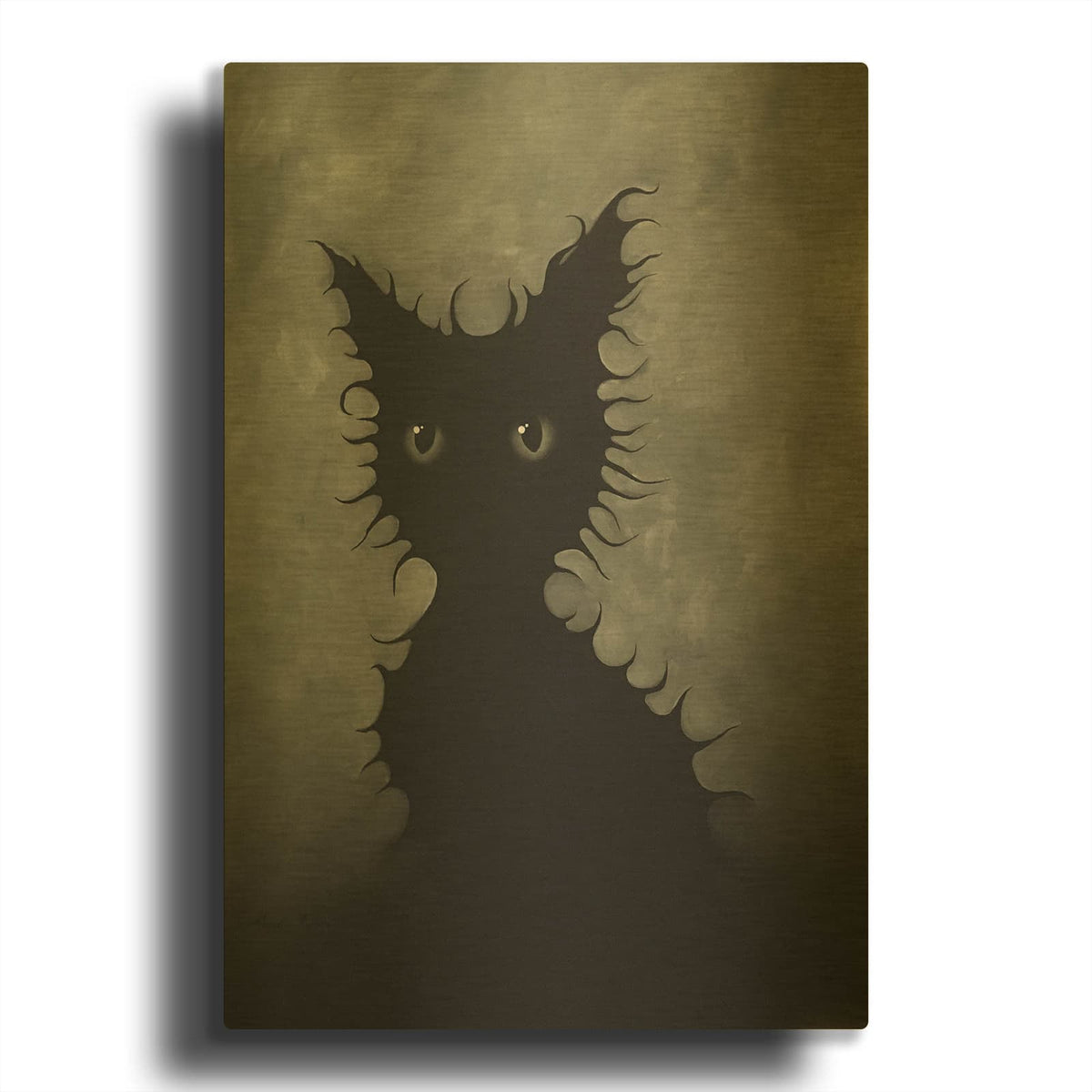 'Necromancer' By Angelina Wrona Gold Metal Wall Art