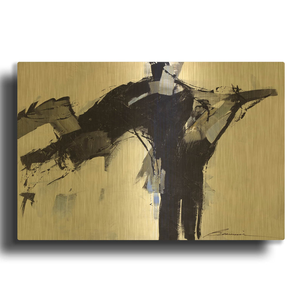 'Leap Frog' By Beau Wild Gold Metal Wall Art