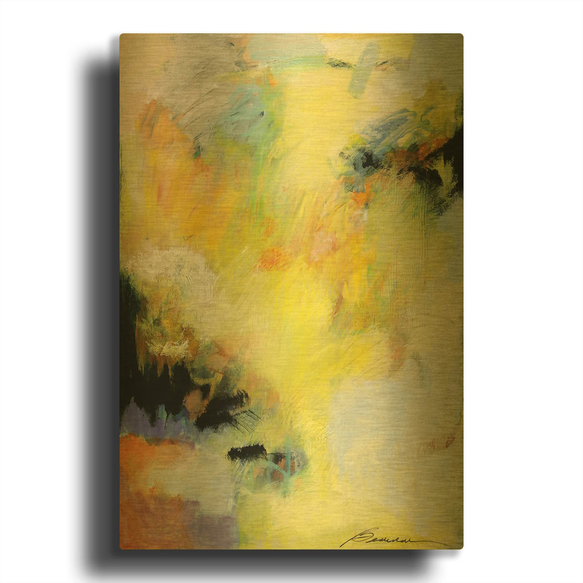 'Radiance' By Beau Wild Gold Metal Wall Art