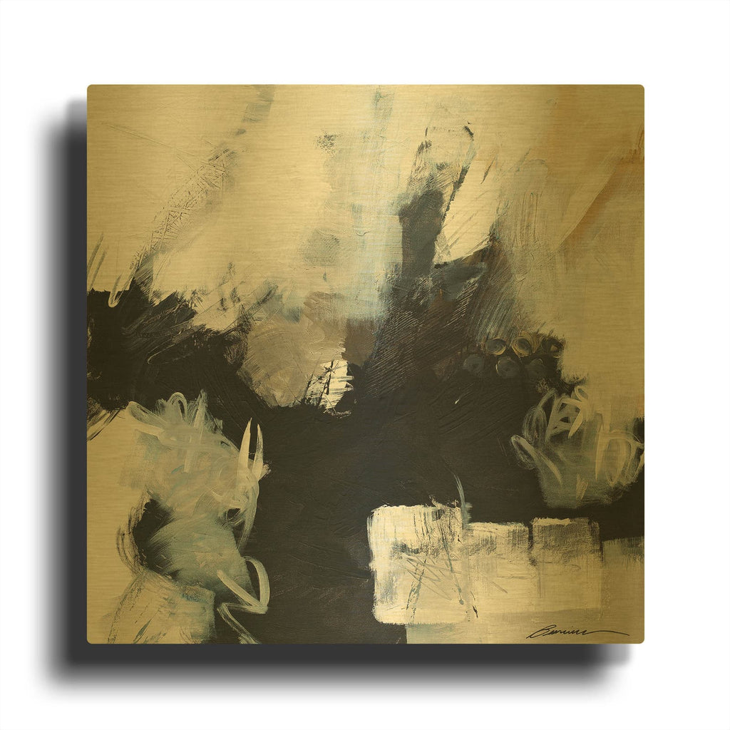 'Brown Eyes Again' By Beau Wild Gold Metal Wall Art