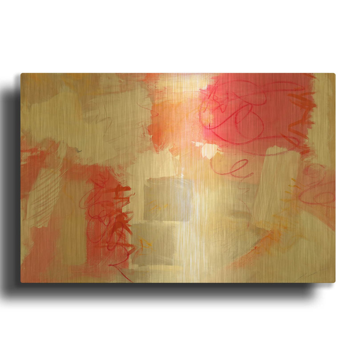 'Hopeful Journeys' By Beau Wild Gold Metal Wall Art