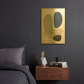 'Stone No. 3' By Brandon Wong Gold Metal Wall Art