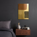 'Terracotta No. 1' By Brandon Wong Gold Metal Wall Art