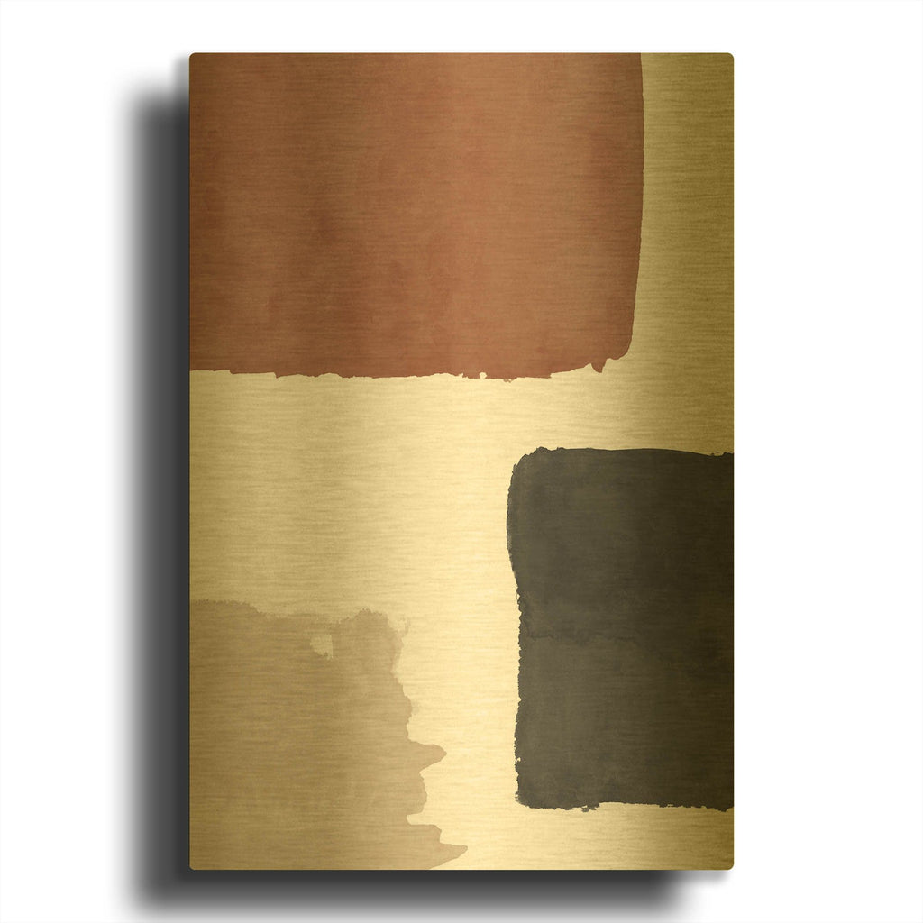 'Terracotta No. 1' By Brandon Wong Gold Metal Wall Art