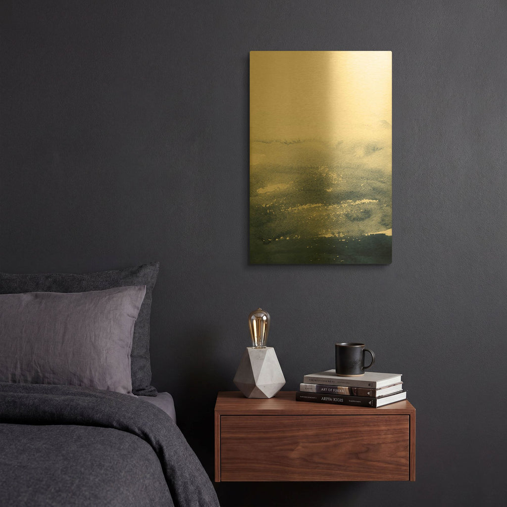 'The Deep Blue' By Brandon Wong Gold Metal Wall Art