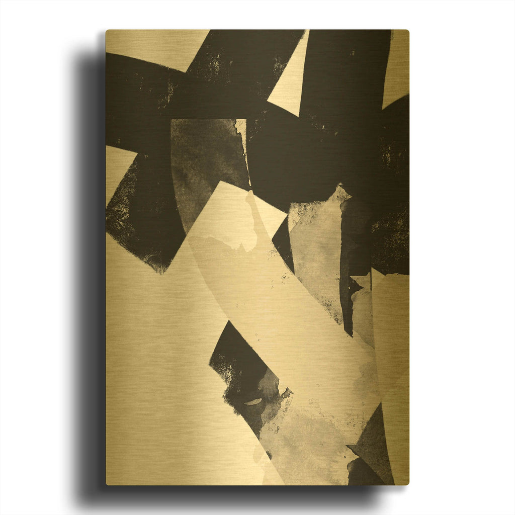 'Nordic No. 2' By Brandon Wong Gold Metal Wall Art