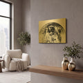 'Modern Astronaut No. 2' By Brandon Wong Gold Metal Wall Art