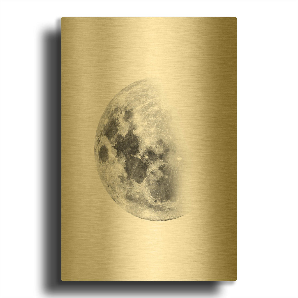 'Moon Waning No. 1' By Brandon Wong Gold Metal Wall Art
