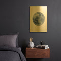 'Blue Moon' By Brandon Wong Gold Metal Wall Art