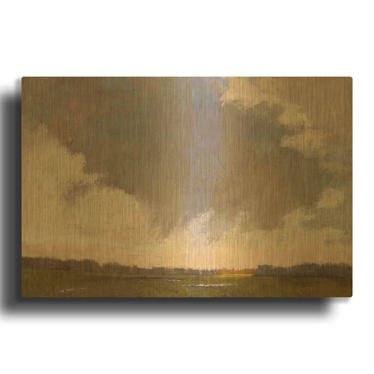 'Cloud Love' By Carol Strock Wasson Gold Metal Wall Art