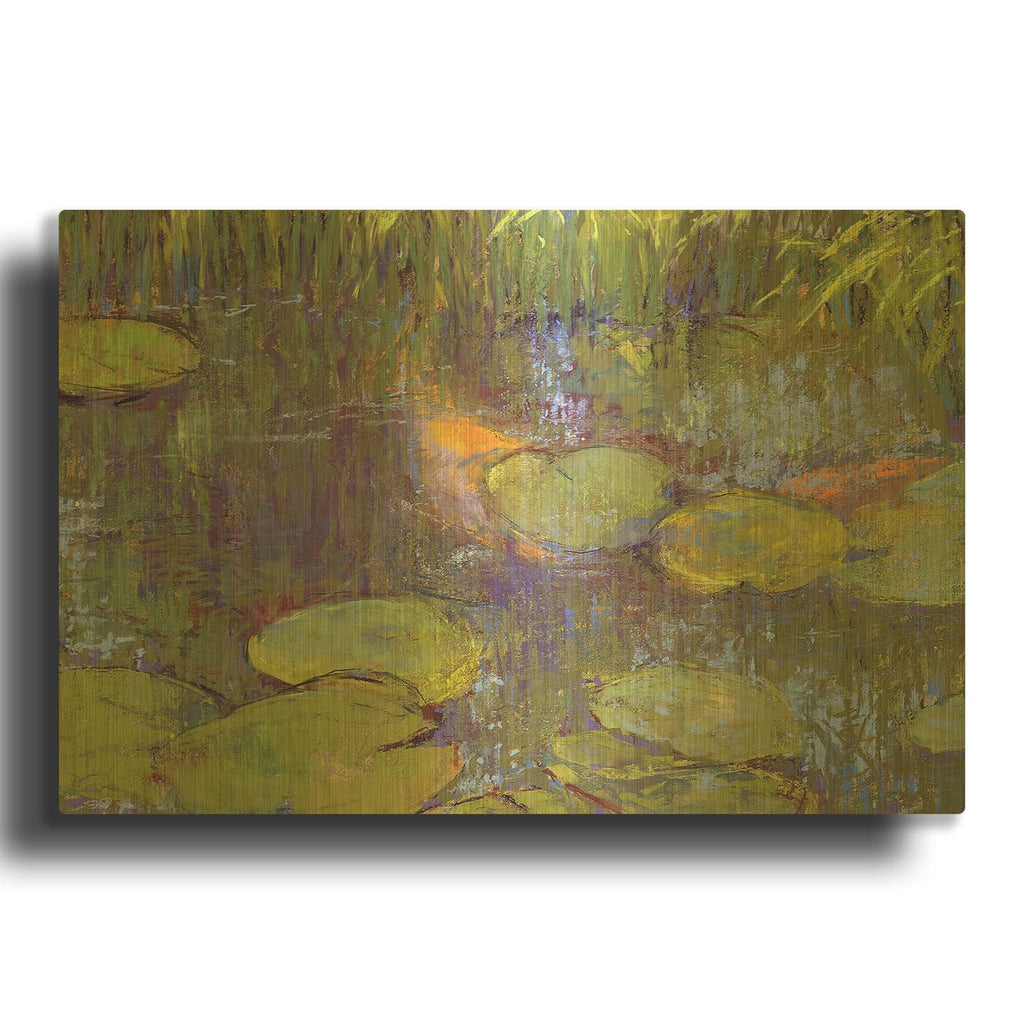 'Hide and Seek' By Carol Strock Wasson Gold Metal Wall Art
