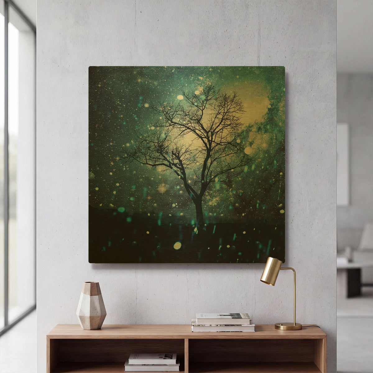'The Miracle Tree' By Dirk Wustenhagen Gold Metal Wall Art
