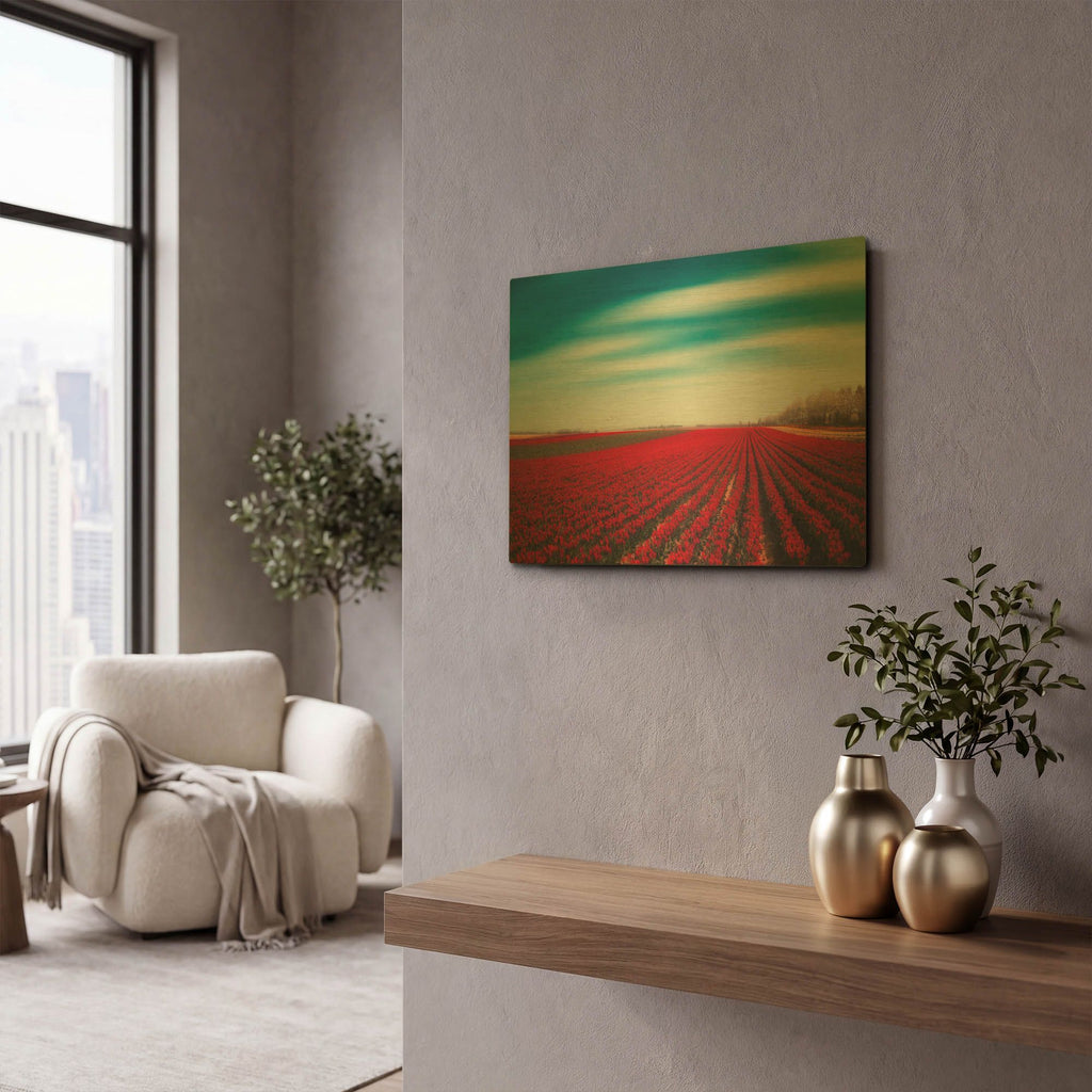 'Tulips' By Dirk Wustenhagen Gold Metal Wall Art