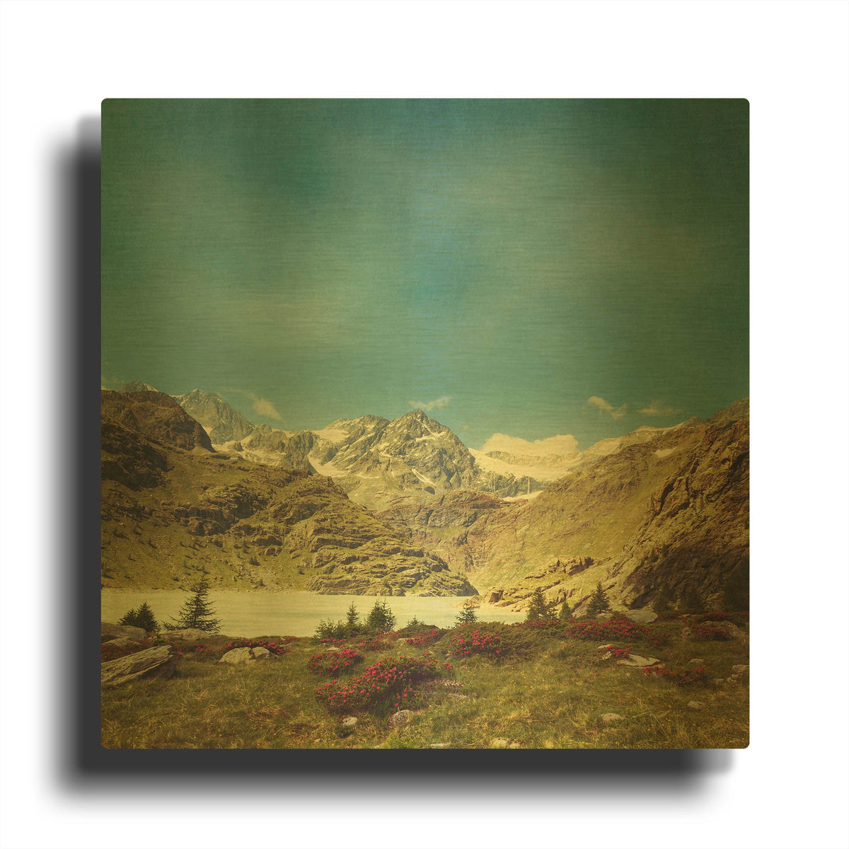 'Take Me To The Mountains No. 2' By Dirk Wustenhagen Gold Metal Wall Art