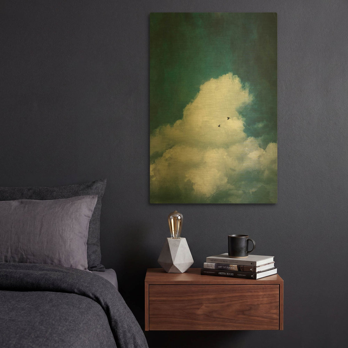 'The Cloud' By Dirk Wustenhagen Gold Metal Wall Art