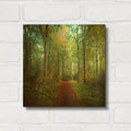 'Sunday Morning Walk' By Dirk Wustenhagen Gold Metal Wall Art