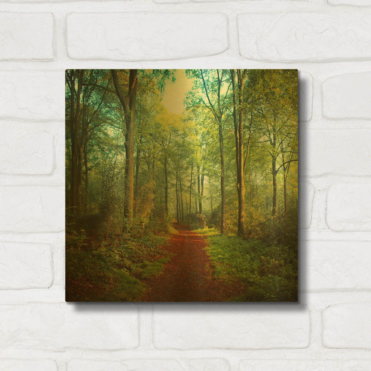 'Sunday Morning Walk' By Dirk Wustenhagen Gold Metal Wall Art