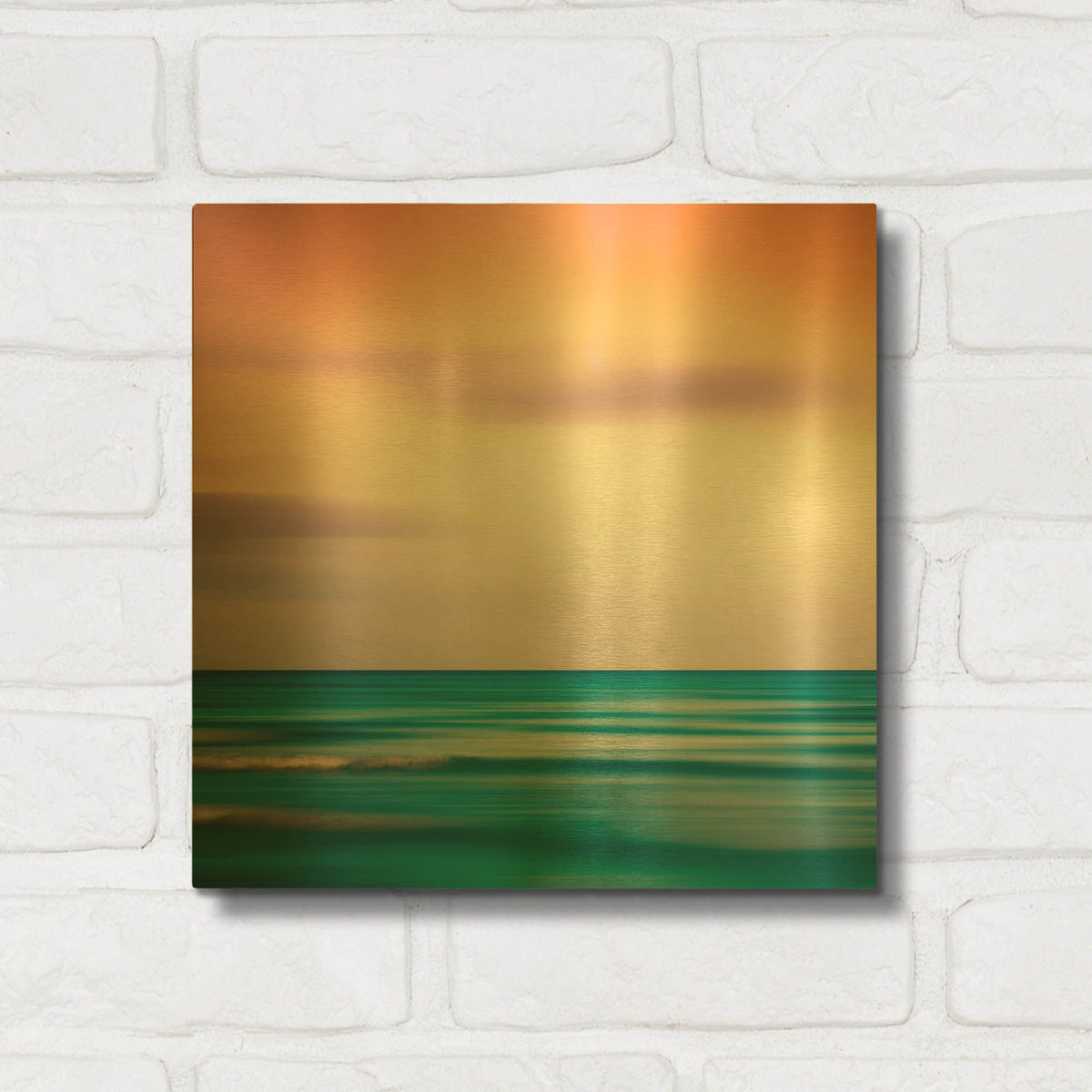 'Sunset Shimmer' By Dirk Wustenhagen Gold Metal Wall Art
