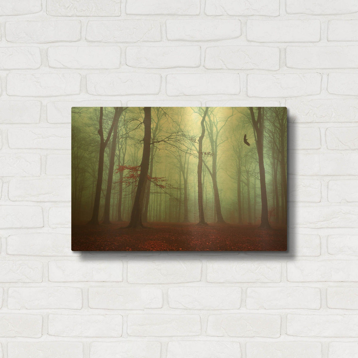 'Solstice in Fog' By Dirk Wustenhagen Gold Metal Wall Art
