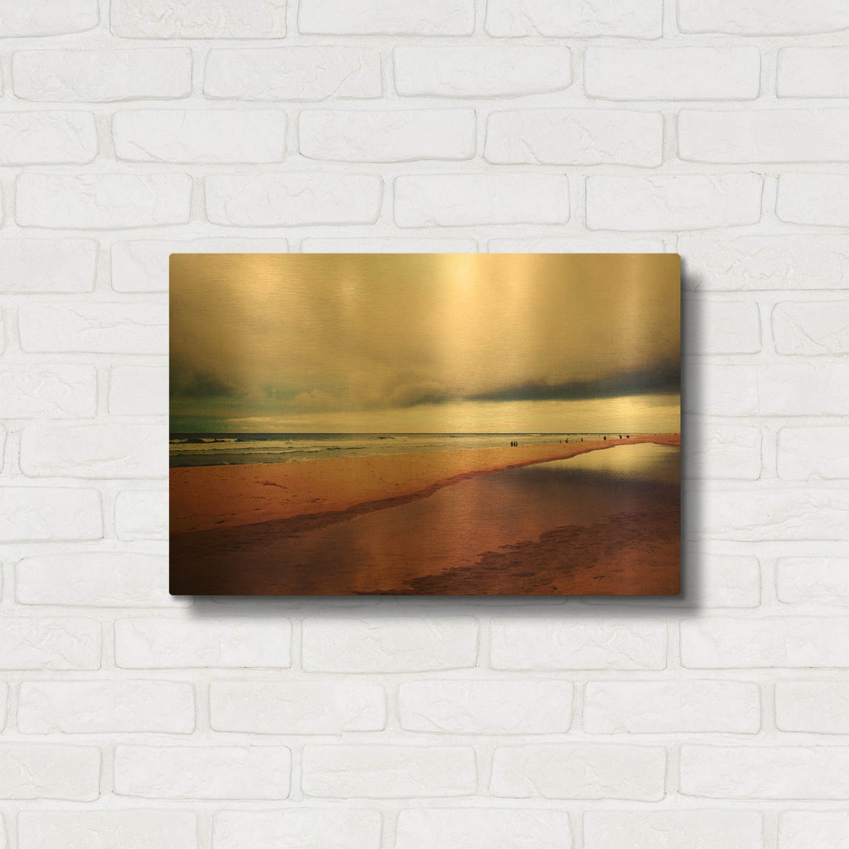 'Seascape' By Dirk Wustenhagen Gold Metal Wall Art