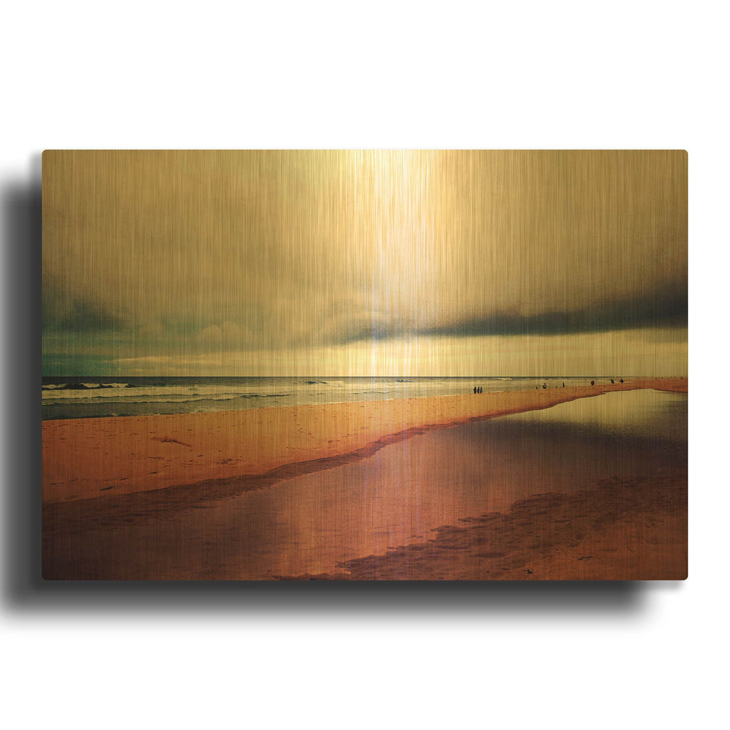 'Seascape' By Dirk Wustenhagen Gold Metal Wall Art