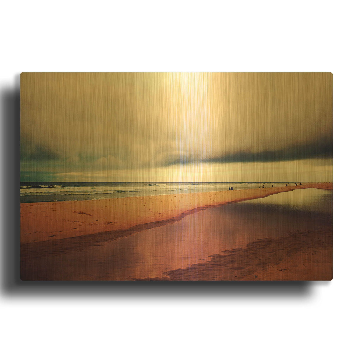 'Seascape' By Dirk Wustenhagen Gold Metal Wall Art