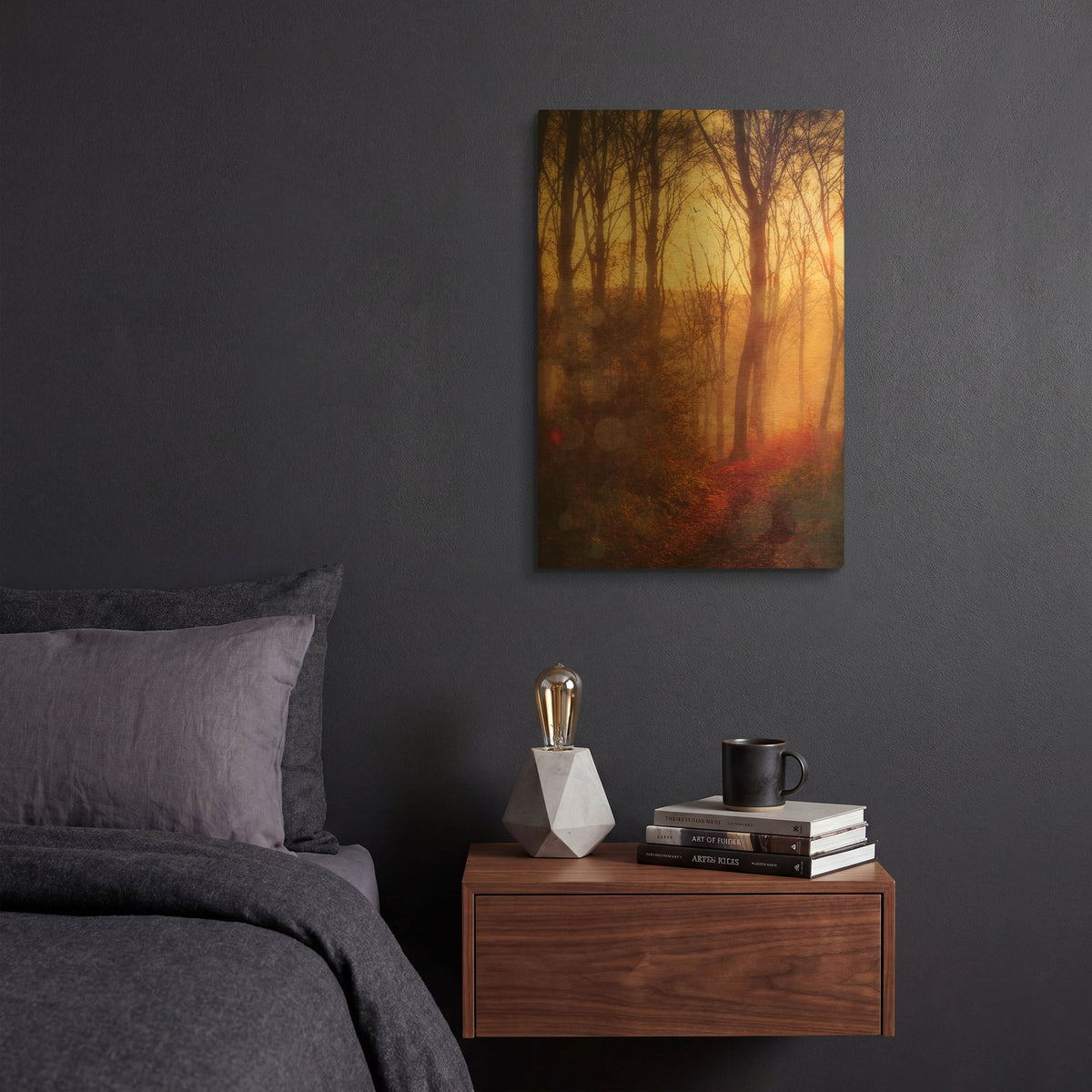 'Seasons Light' By Dirk Wustenhagen Gold Metal Wall Art