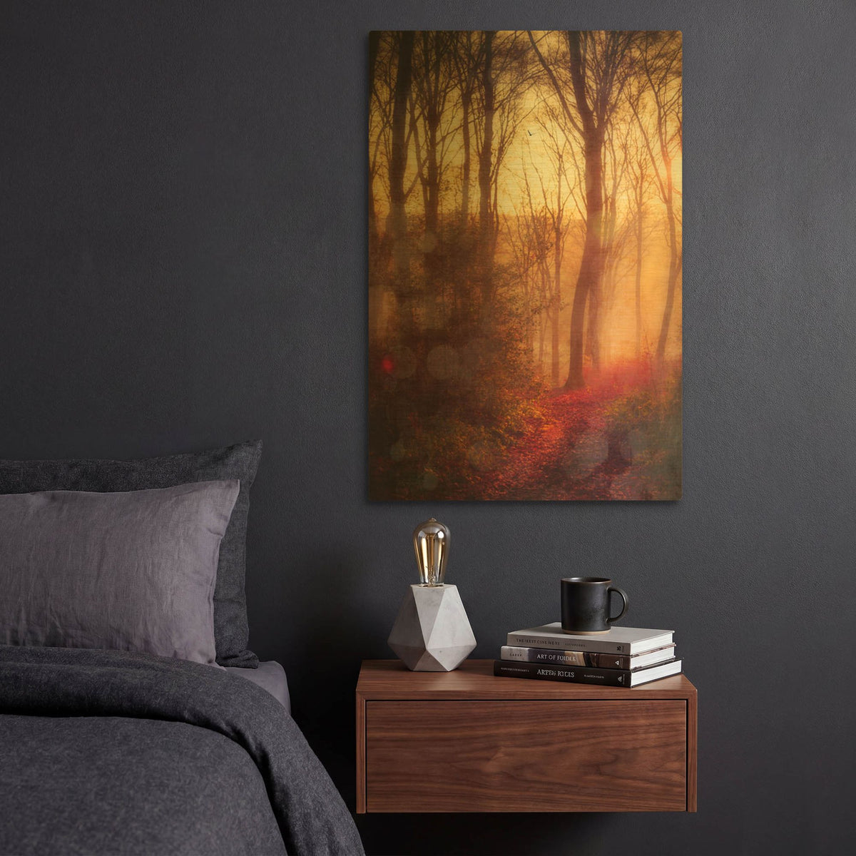 'Seasons Light' By Dirk Wustenhagen Gold Metal Wall Art