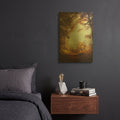 'Silent Forest' By Dirk Wustenhagen Gold Metal Wall Art