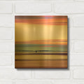 'Pastel Horizons' By Dirk Wustenhagen Gold Metal Wall Art