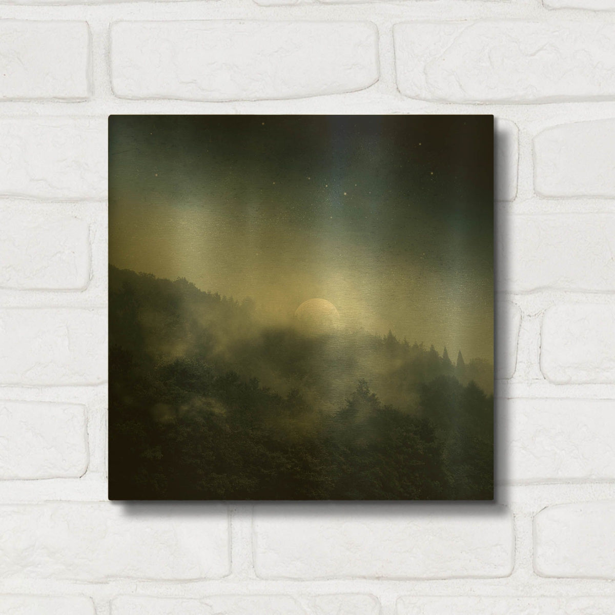 'Night Shadows' By Dirk Wustenhagen Gold Metal Wall Art
