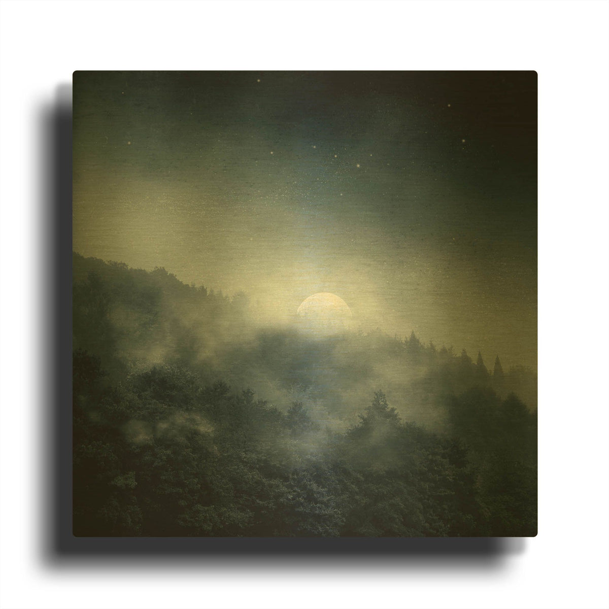 'Night Shadows' By Dirk Wustenhagen Gold Metal Wall Art