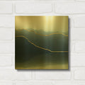 'Gold Lined Alps' By Dirk Wustenhagen Gold Metal Wall Art