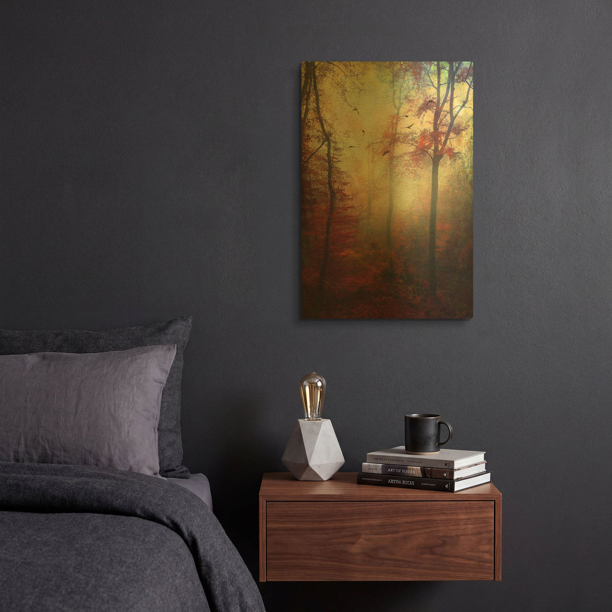 'Haze' By Dirk Wustenhagen Gold Metal Wall Art