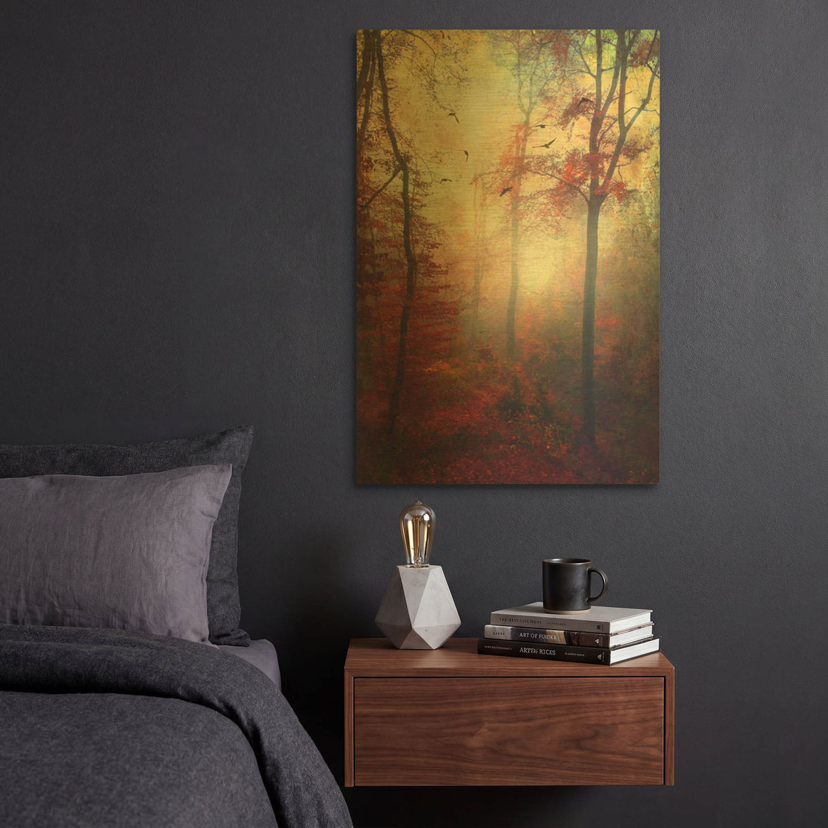 'Haze' By Dirk Wustenhagen Gold Metal Wall Art