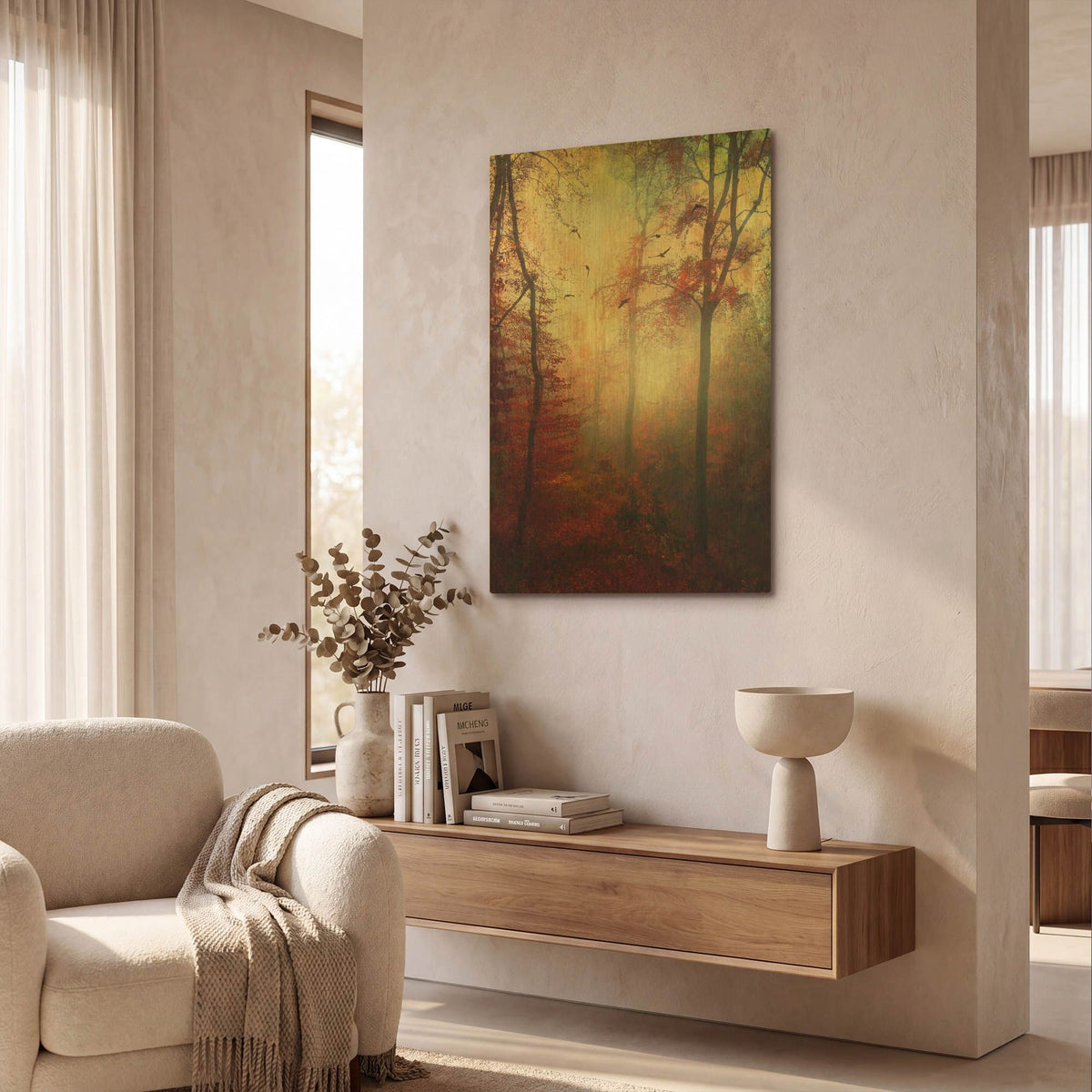 'Haze' By Dirk Wustenhagen Gold Metal Wall Art