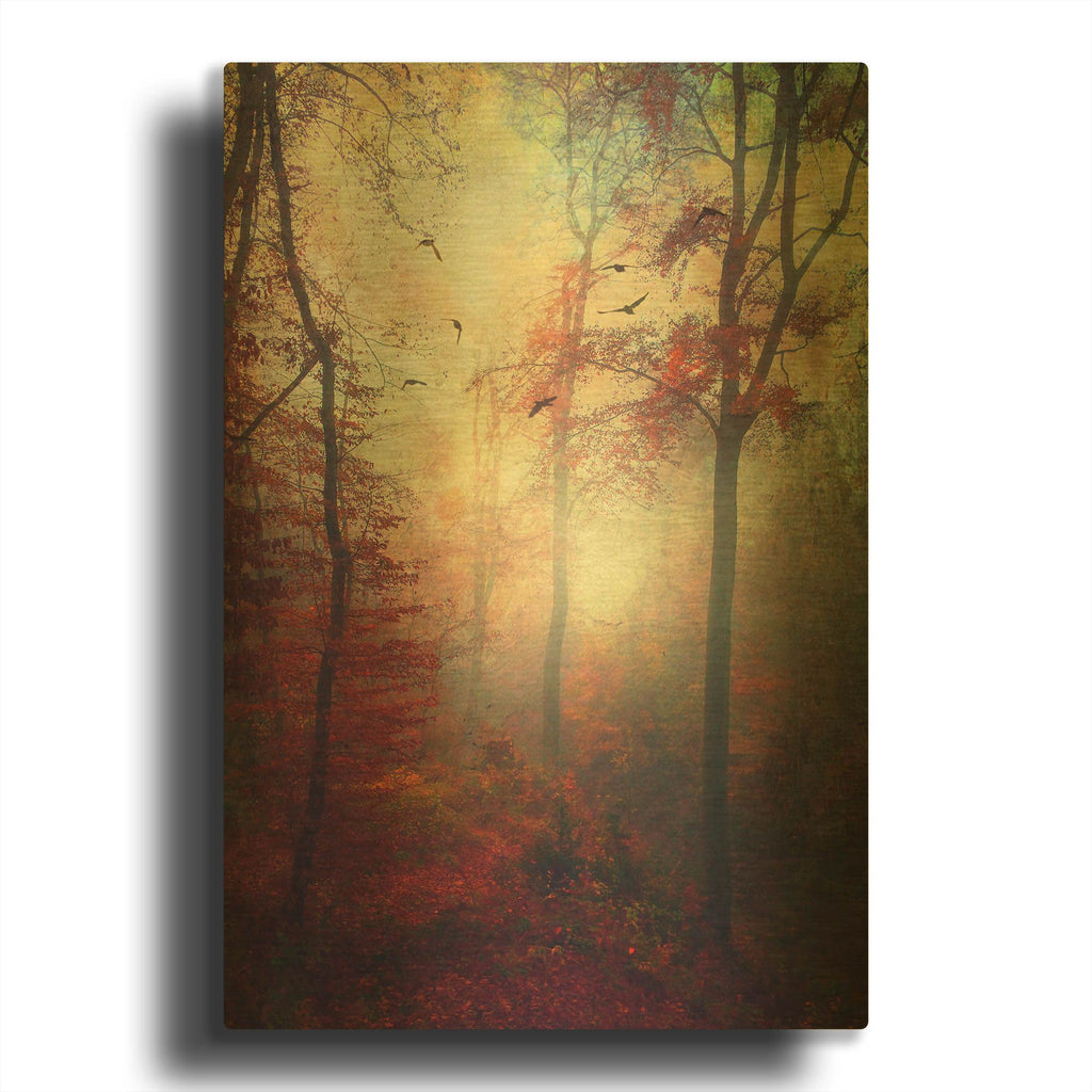 'Haze' By Dirk Wustenhagen Gold Metal Wall Art