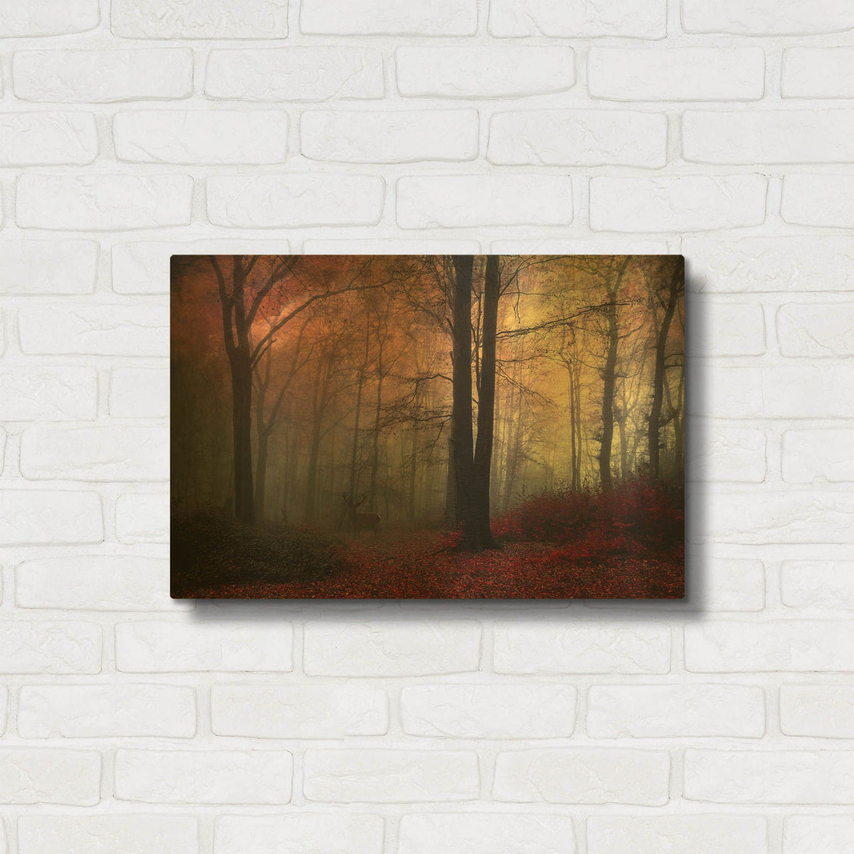 'Forest Dream' By Dirk Wustenhagen Gold Metal Wall Art