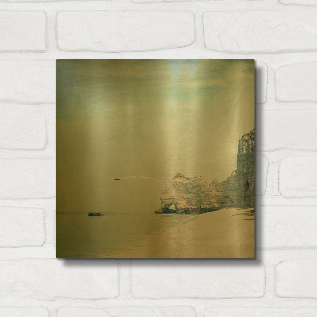 'Gliding' By Dirk Wustenhagen Gold Metal Wall Art