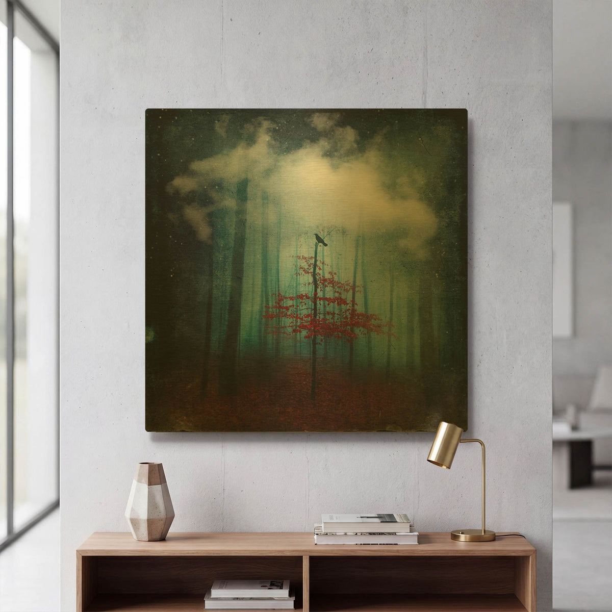 'Dream State' By Dirk Wustenhagen Gold Metal Wall Art
