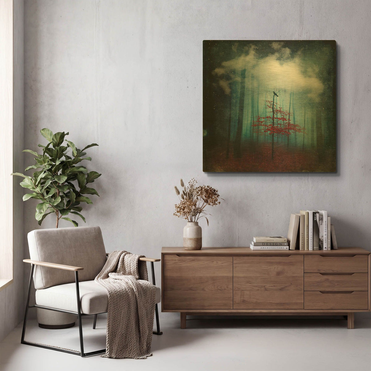 'Dream State' By Dirk Wustenhagen Gold Metal Wall Art