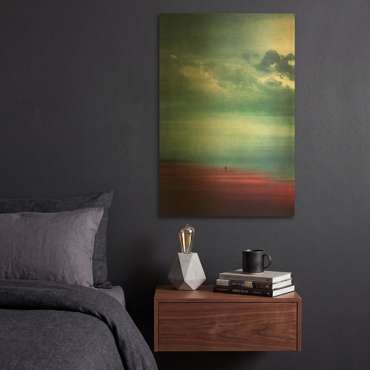 'Enjoying Silence' By Dirk Wustenhagen Gold Metal Wall Art