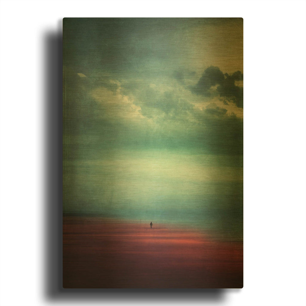 'Enjoying Silence' By Dirk Wustenhagen Gold Metal Wall Art